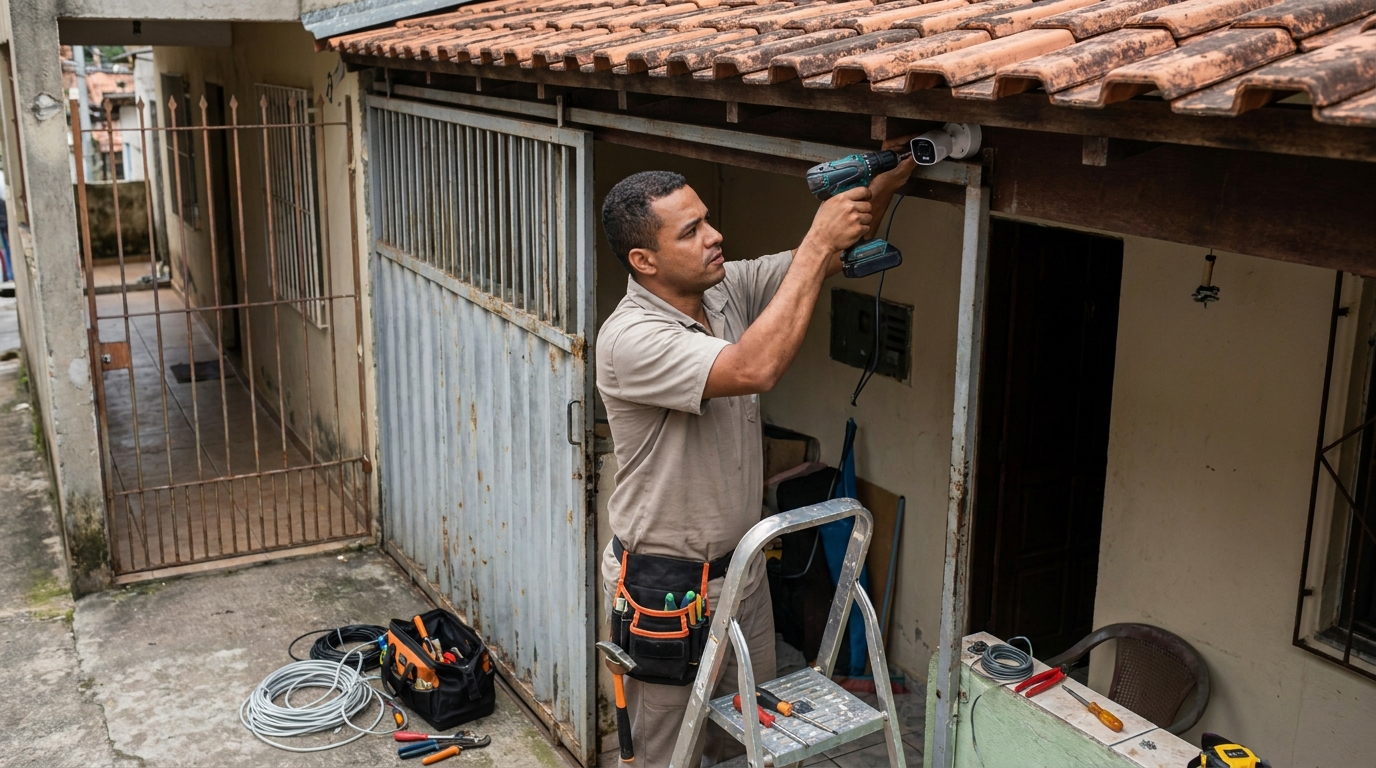 Instalação de Câmera Residencial em Betim‑MG