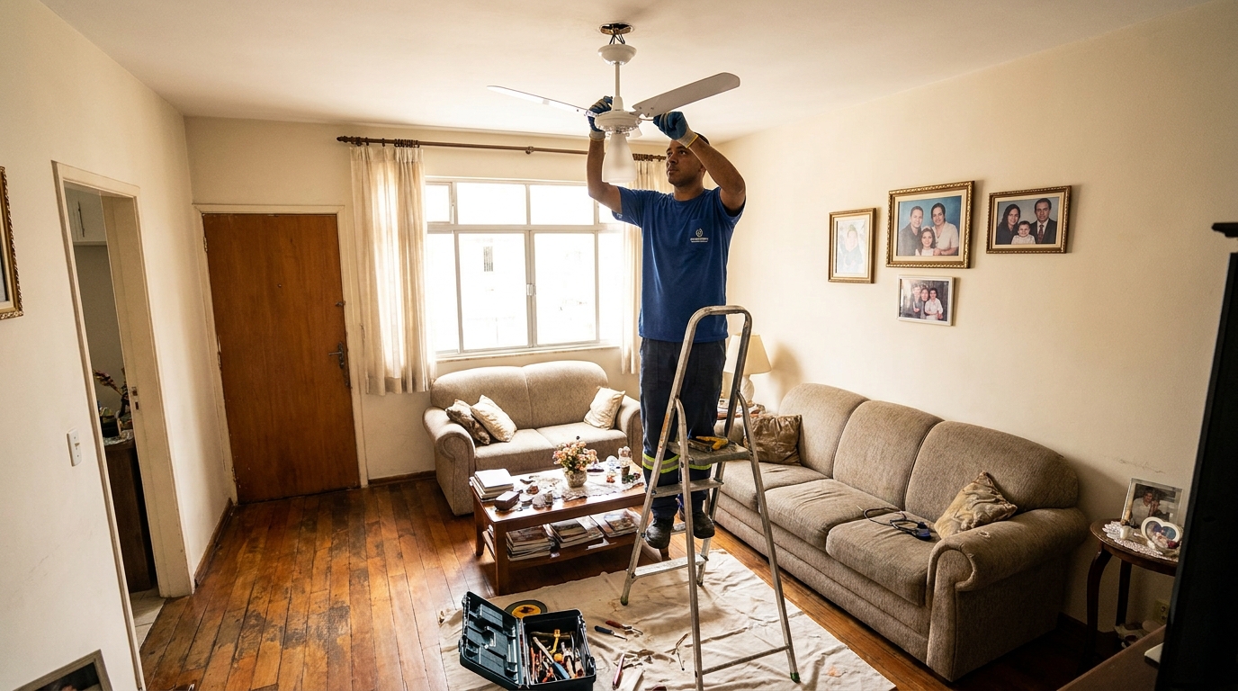 Substituição de Ventilador em Betim‑MG